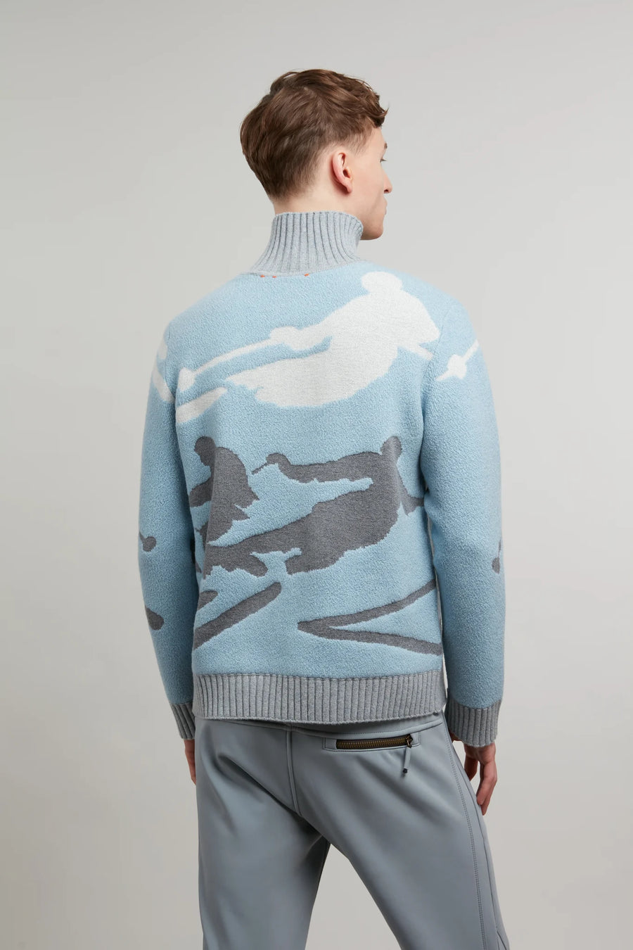 Ski Jumper with Skier Motif - Elis-ME