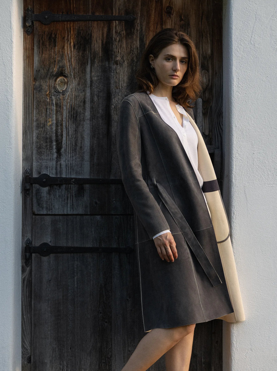 Leather Coat - Florence