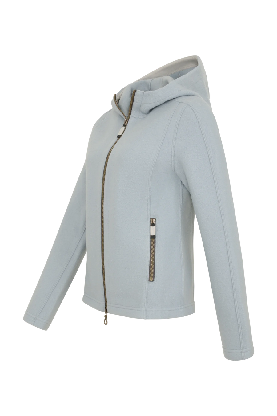Boiled wool jacket with hood - Rania
