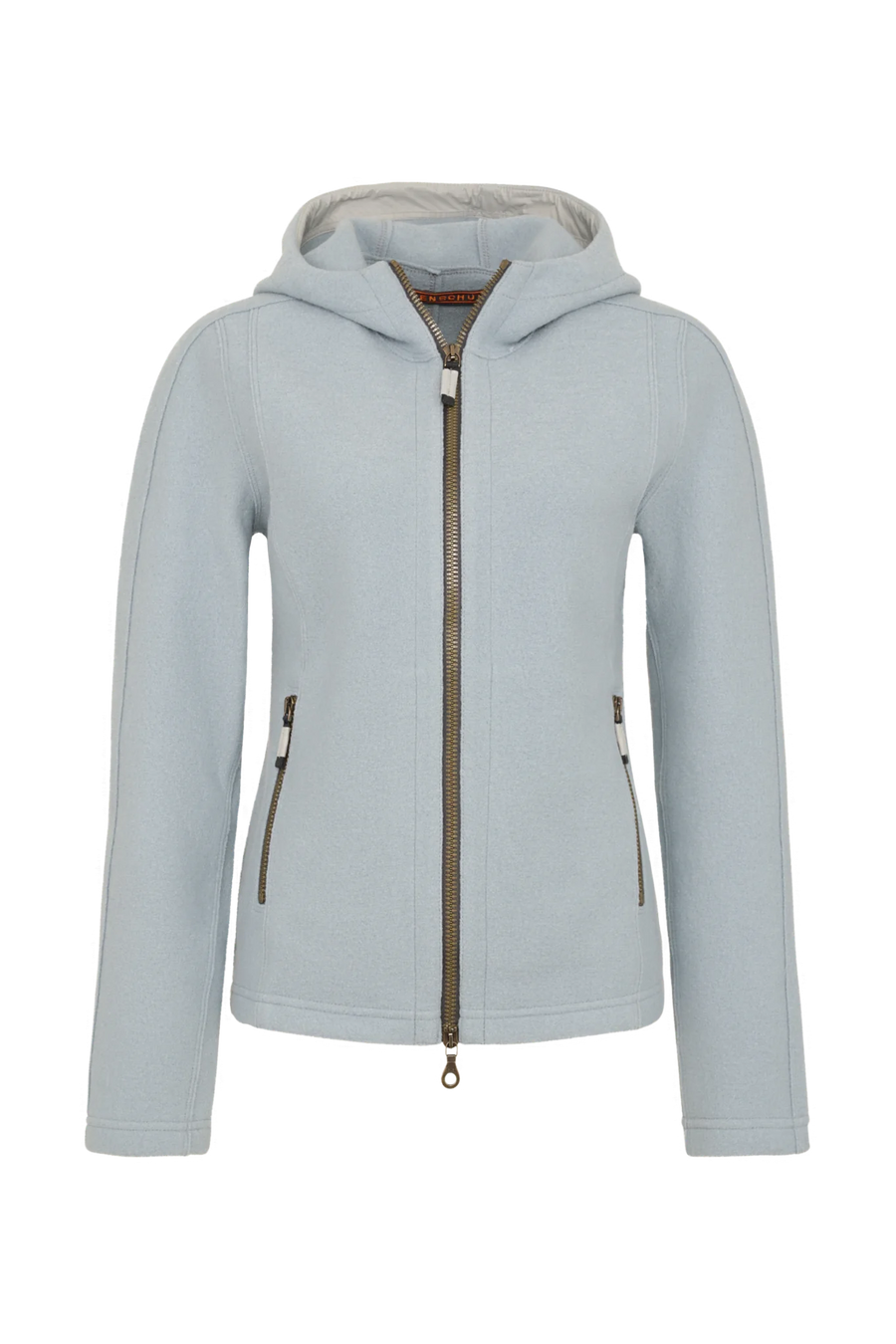 Boiled wool jacket with hood - Rania