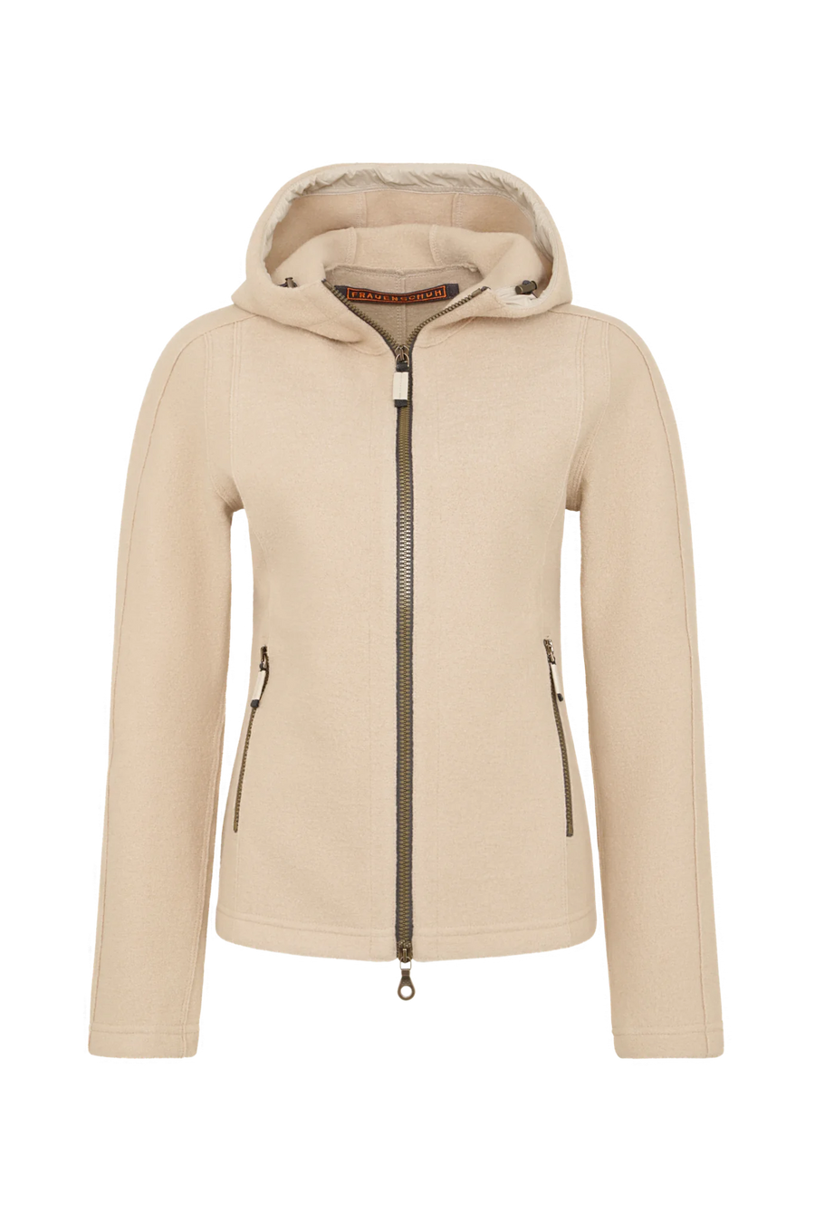 Boiled wool jacket with hood - Rania