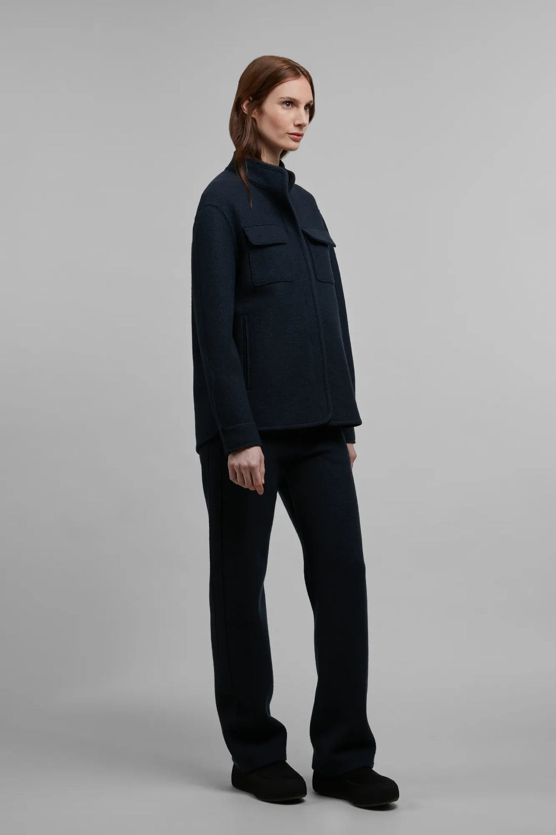 Boiled Wool Jacket -  Jette