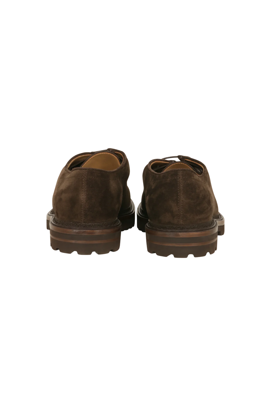 Derby aus Veloursleder mit Vibram-Profilsohle