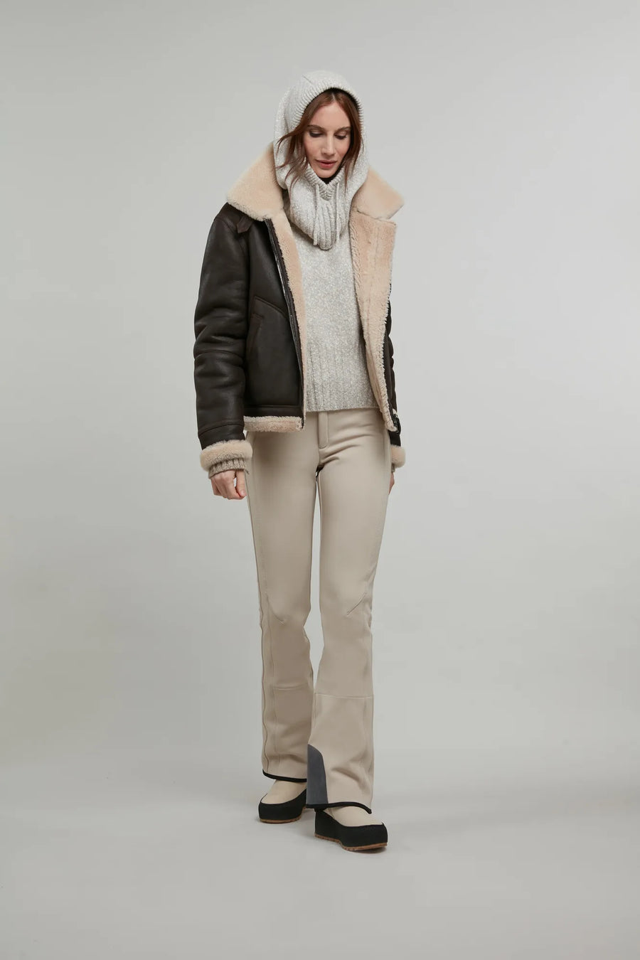 Lambskin jacket in biker style - Norah-MV