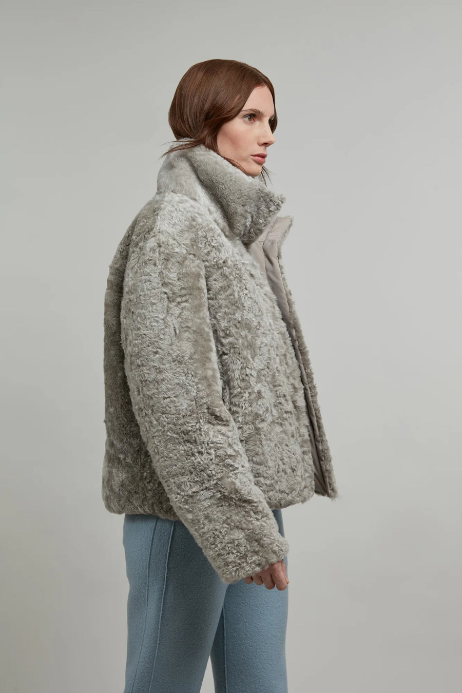 Lammfelljacke mit Daunenfüllung - Alea-LL