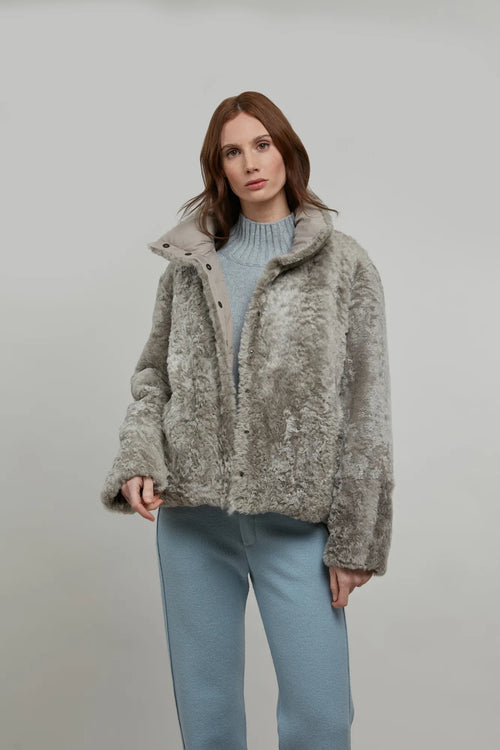 Lammfelljacke mit Daunenfüllung - Alea-LL