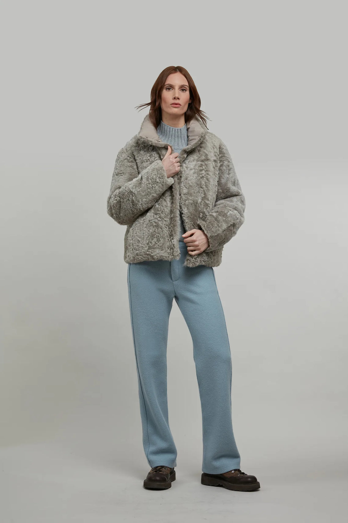 Lammfelljacke mit Daunenfüllung - Alea-LL