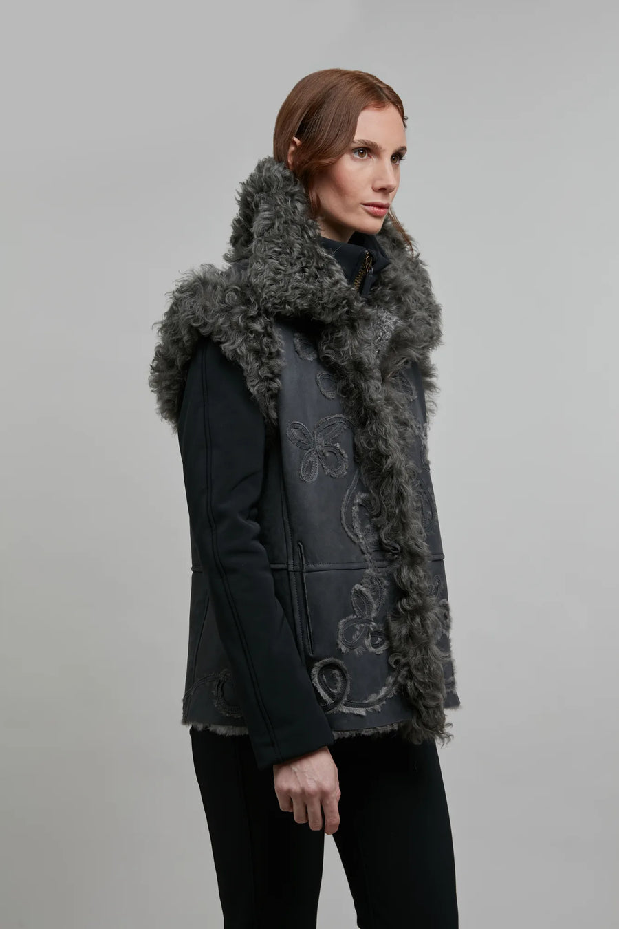 Gilet en peau lainée Lotta-LLA