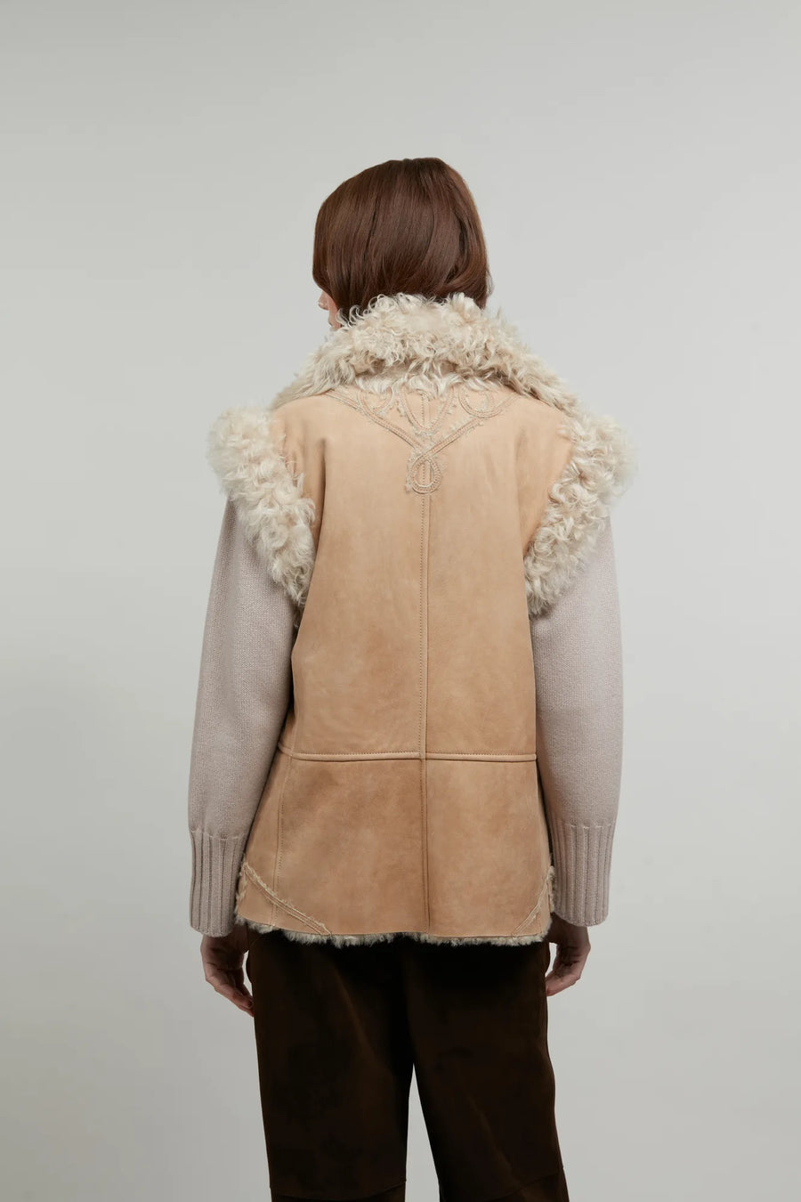Gilet en peau lainée Lotta-LLA
