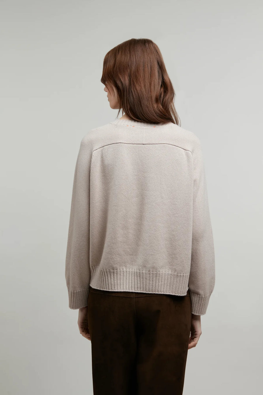 Kaschmir Strickpullover mit Rundhalsauschnitt - Felicita-WS