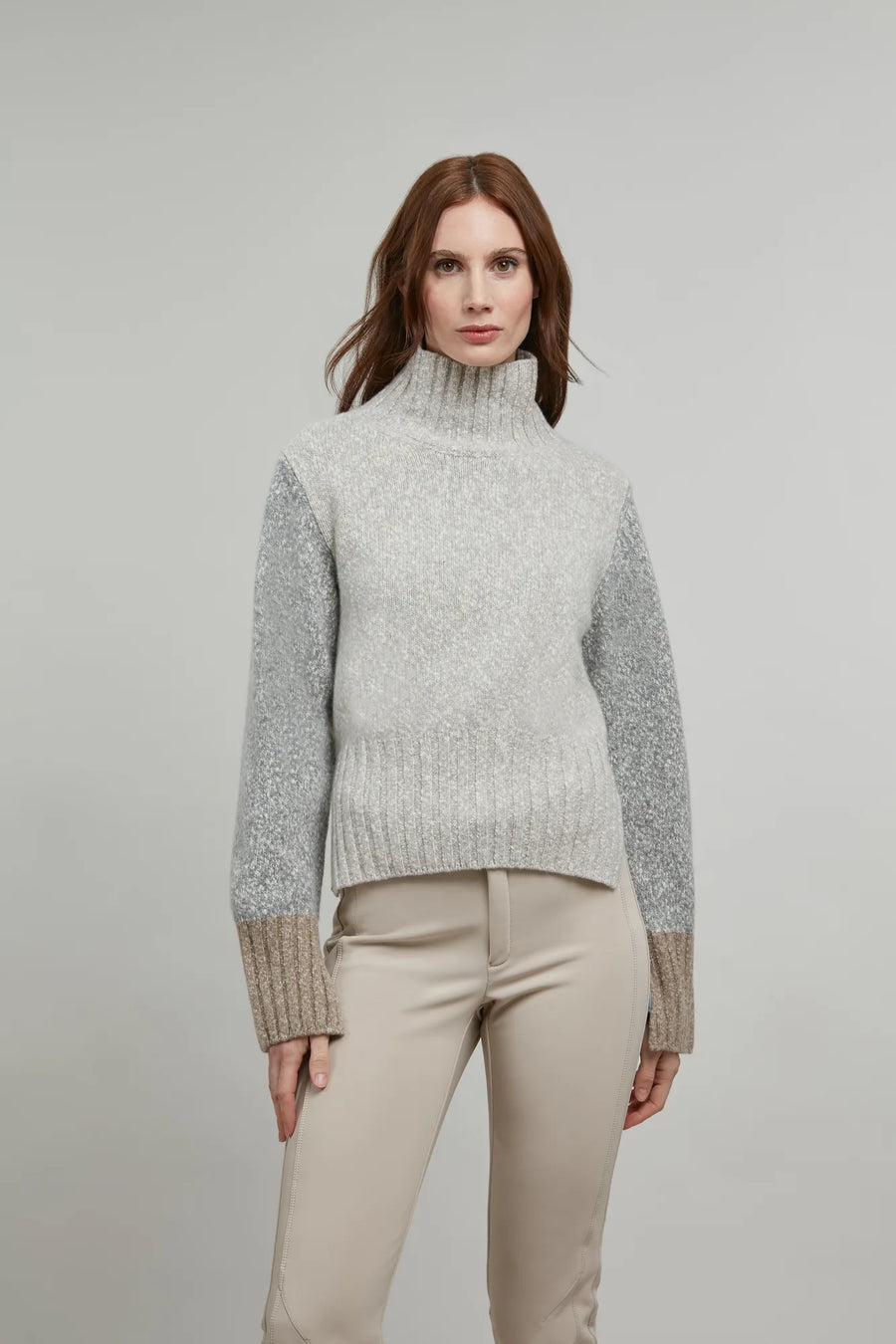 Pull en laine à col montant - Elodie-LBW