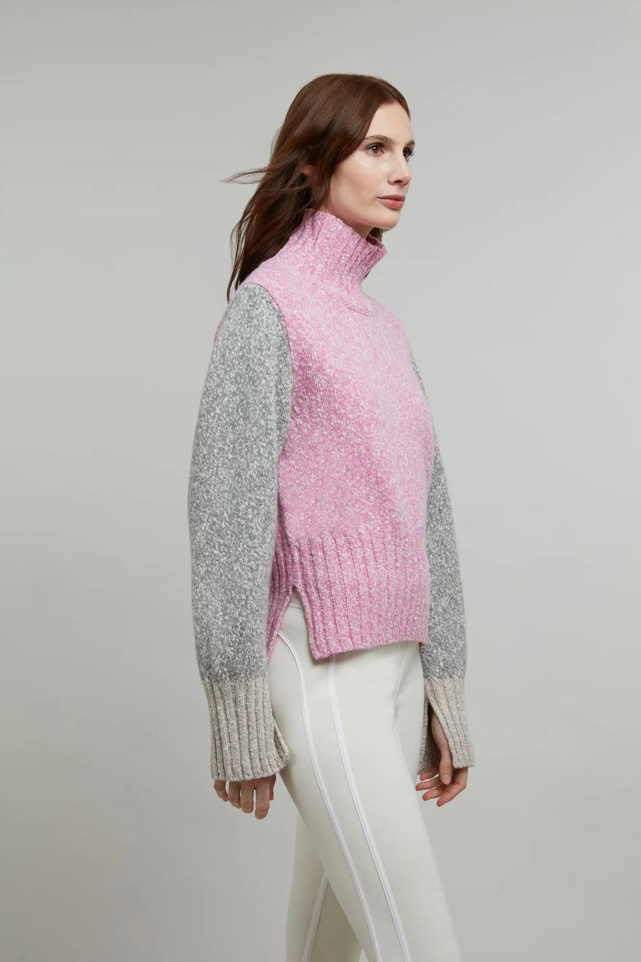 Pull en laine à col montant - Elodie-LBW