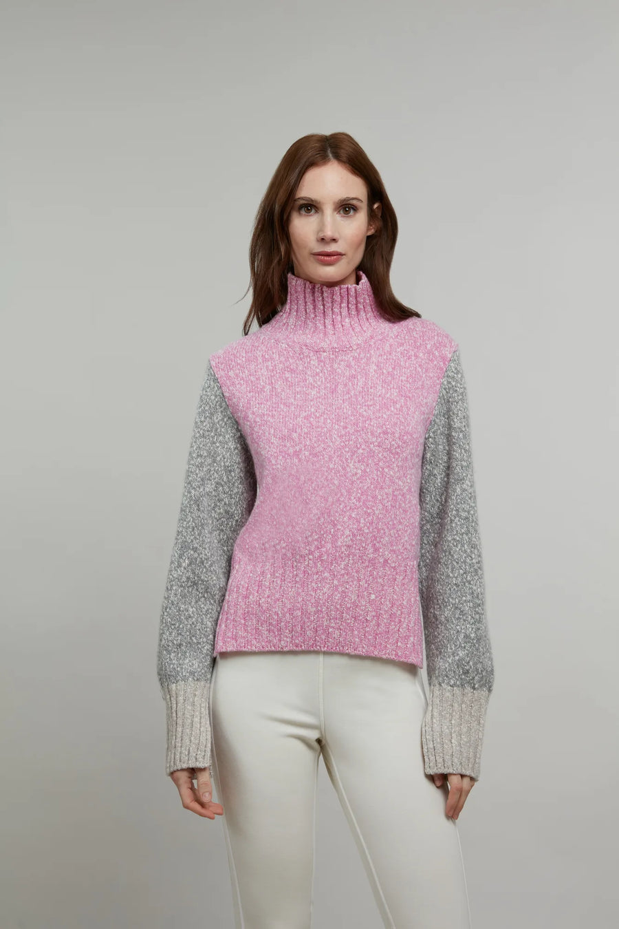 Pull en laine à col montant - Elodie-LBW