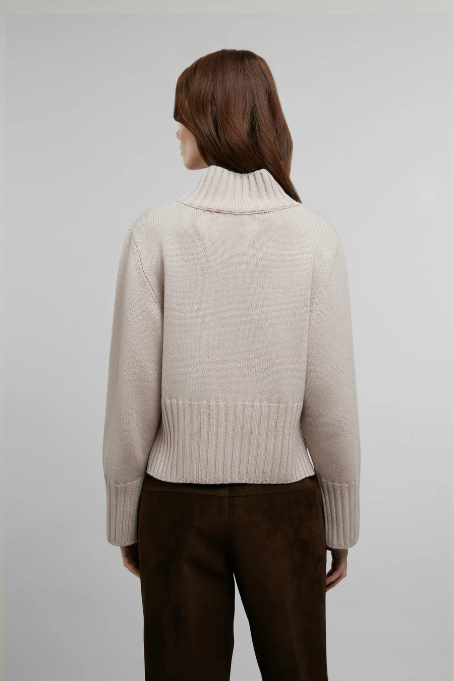Cashmere Knit Turtleneck Sweater - Alva-WS
