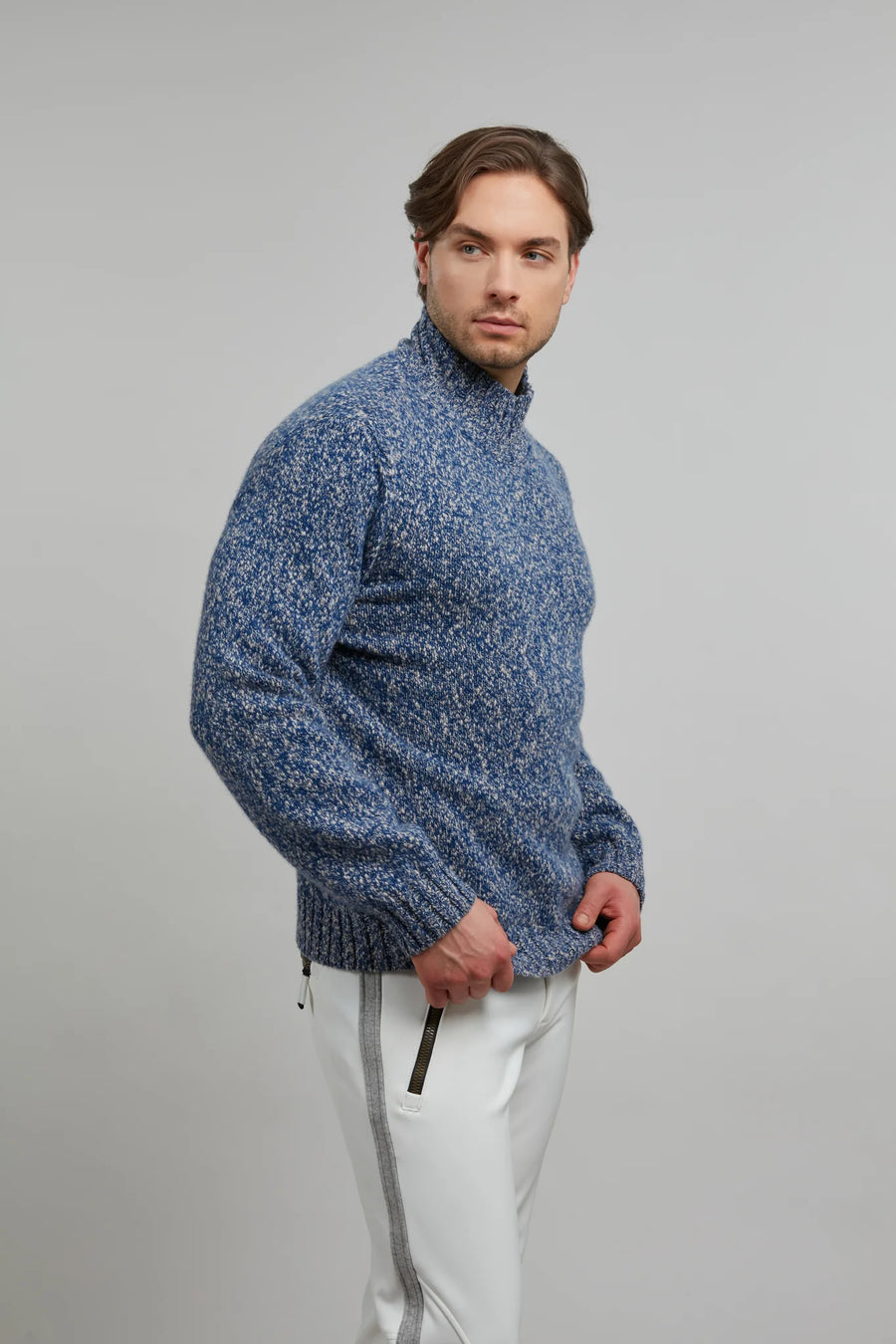 Cashmere Sweater with Turtleneck - Aiden