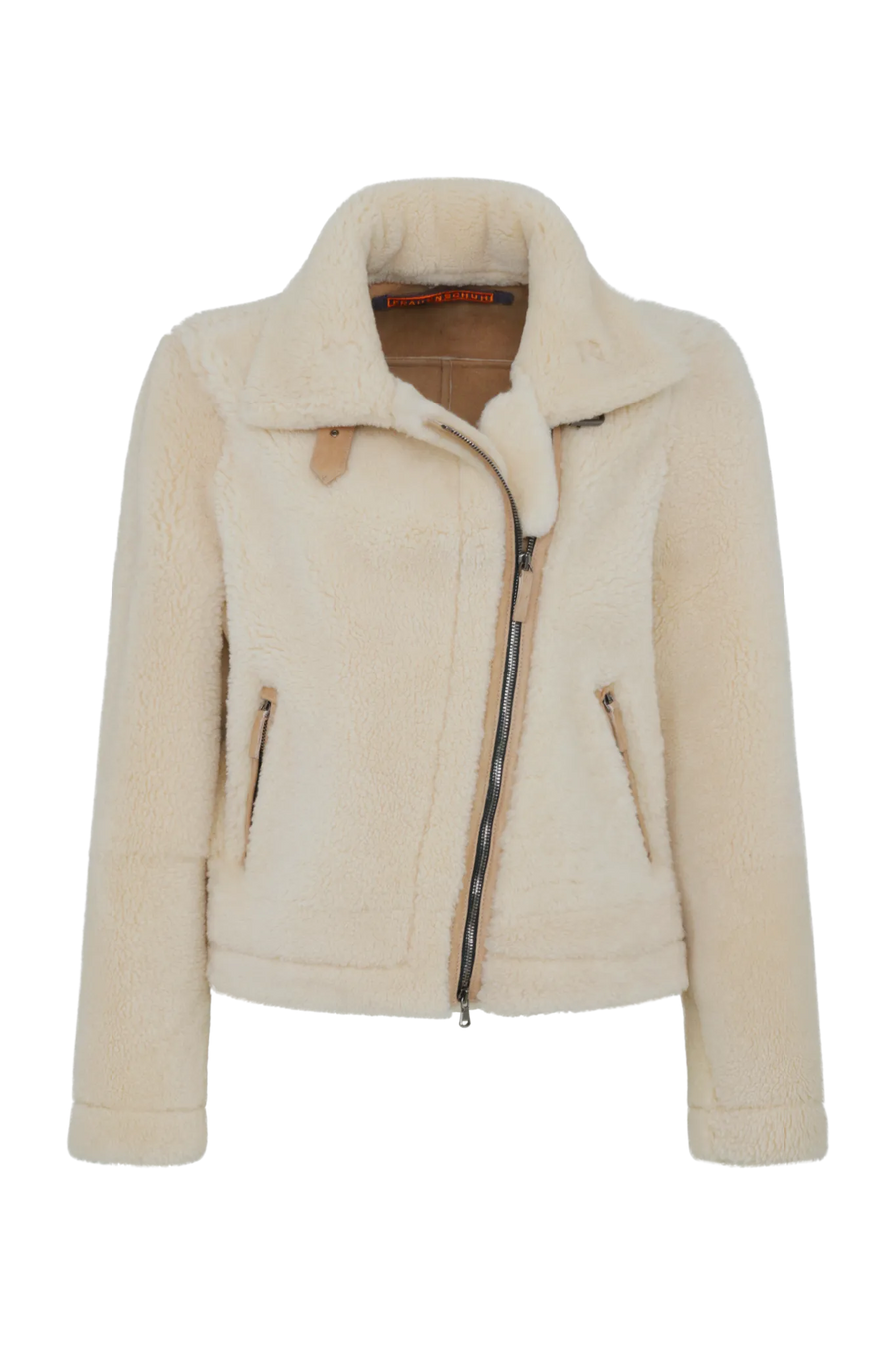 Lambskin jacket in biker style - Jolina-MV