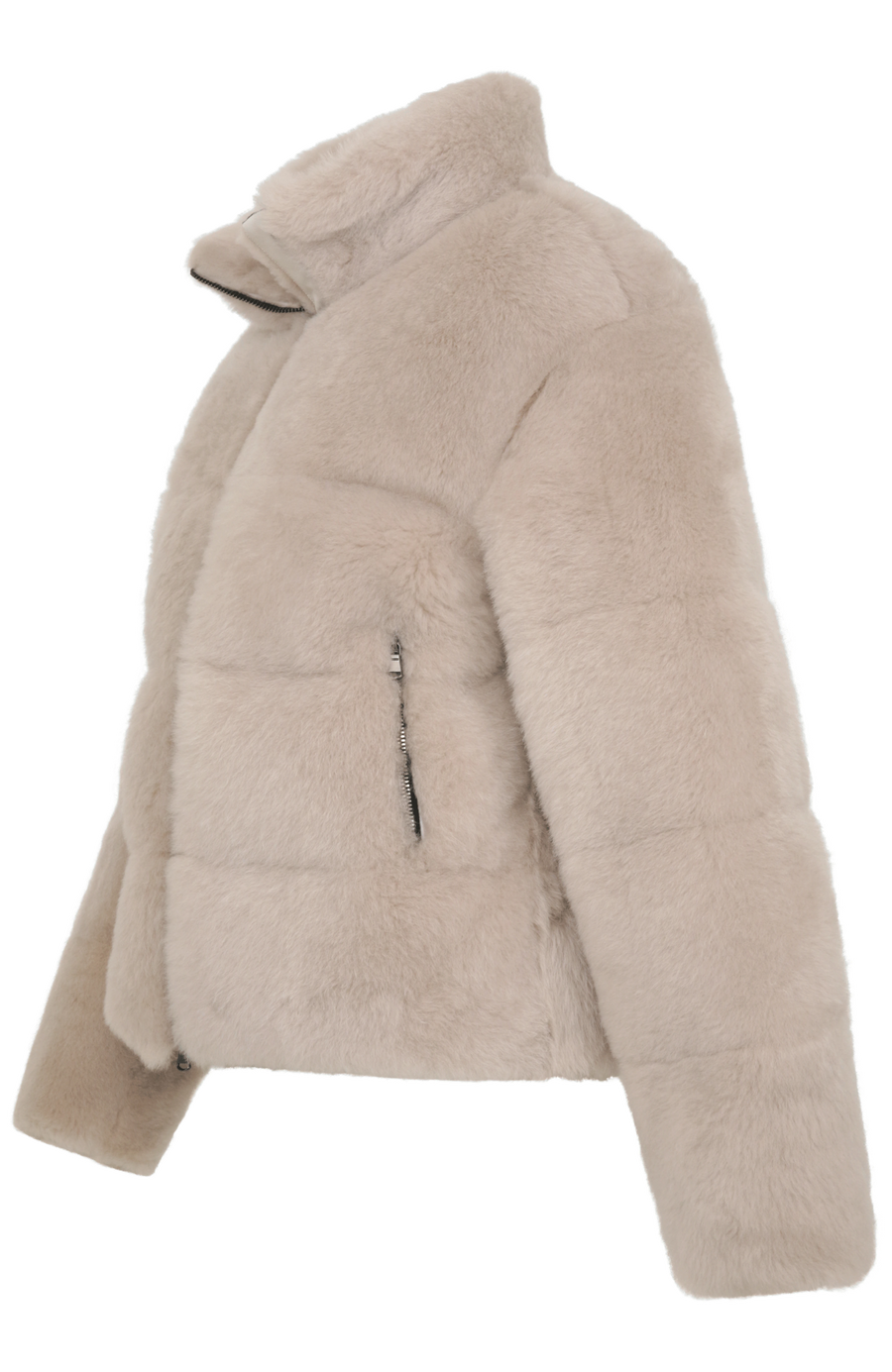Lammfelljacke mit Daunenfüllung - Alpine-SC
