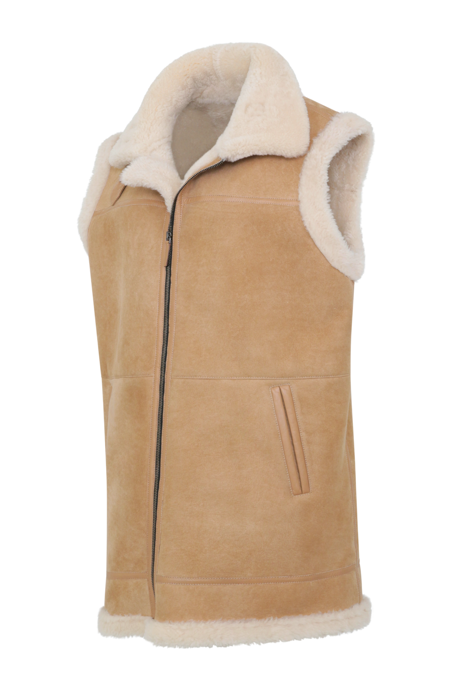 Gilet en peau lainée – Vicki-MV