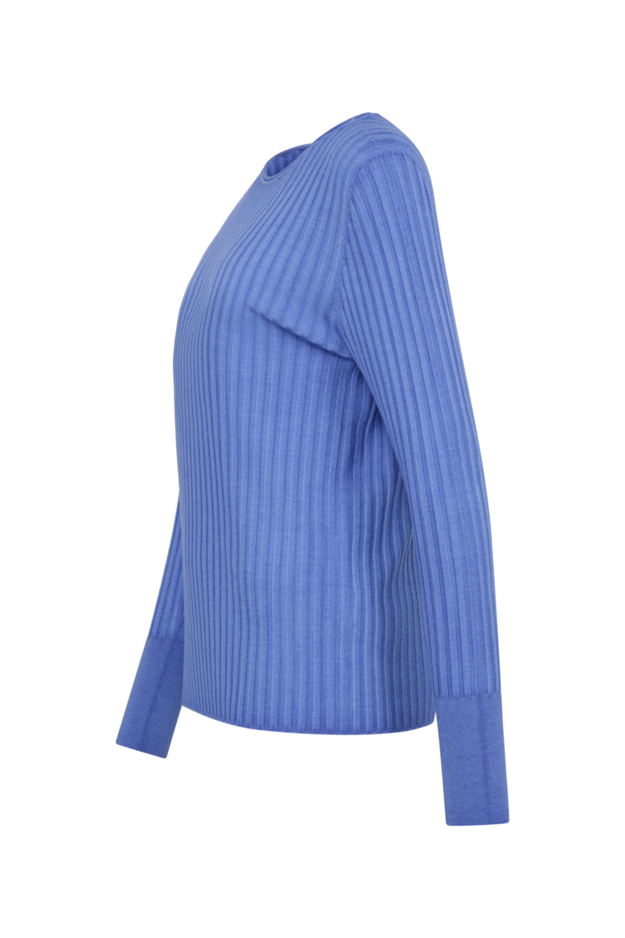 Locker geschnittener Damen-Rundhalspullover in oceanblue, Modell 406601 CameliaDyed-RB. Weiches Material mit geripptem Saum und Ärmelbündchen. Weiches Material mit geripptem Saum und Ärmelbündchen. Weiches Material mit geripptem Saum und Ärmelbündchen.
