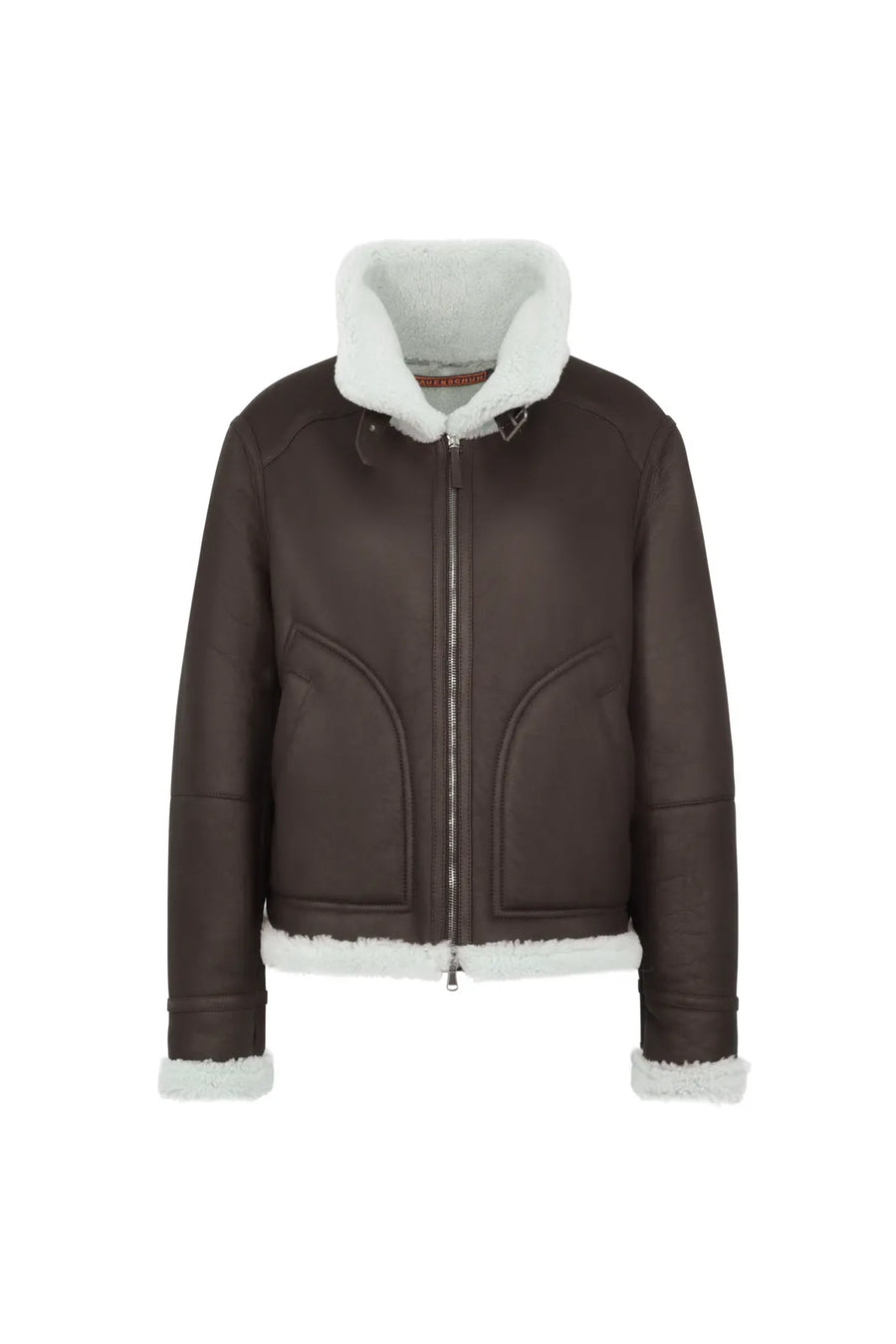 Veste en cuir d'agneau style motard - Norah-MV
