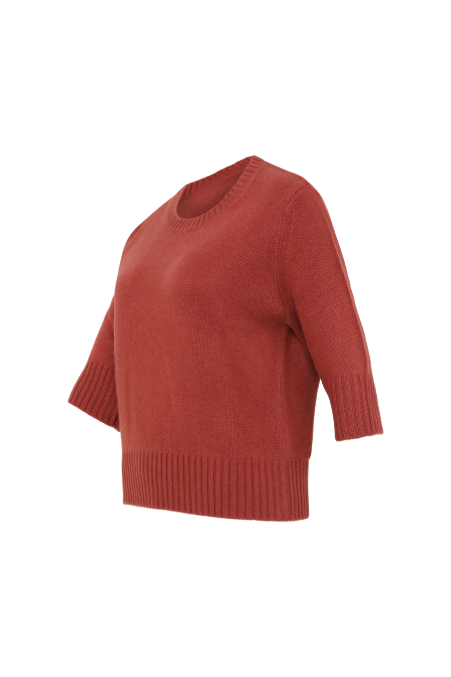 Kaschmirpullover mit 3/4-Ärmeln