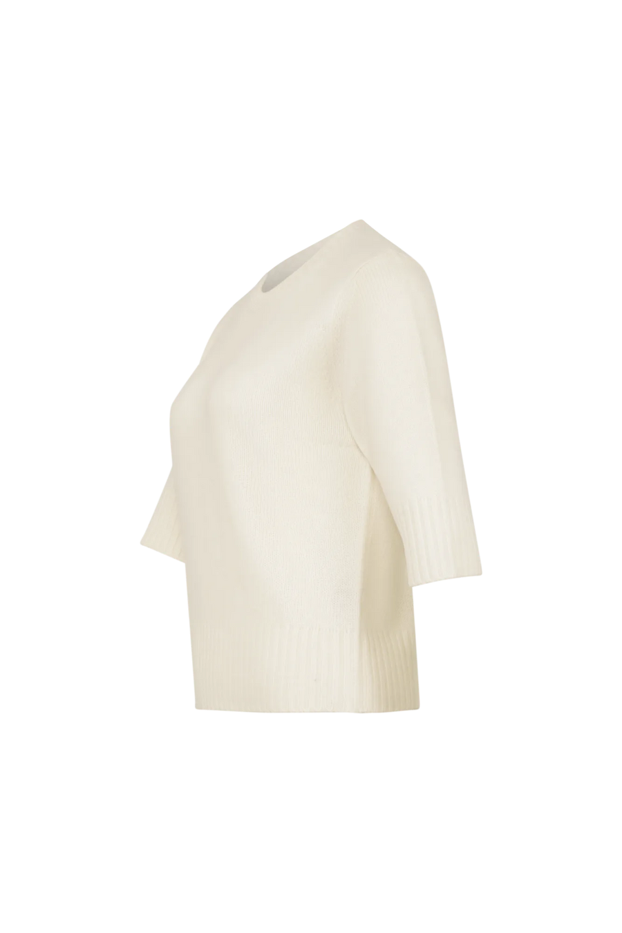 Kaschmirpullover mit 3/4-Ärmeln