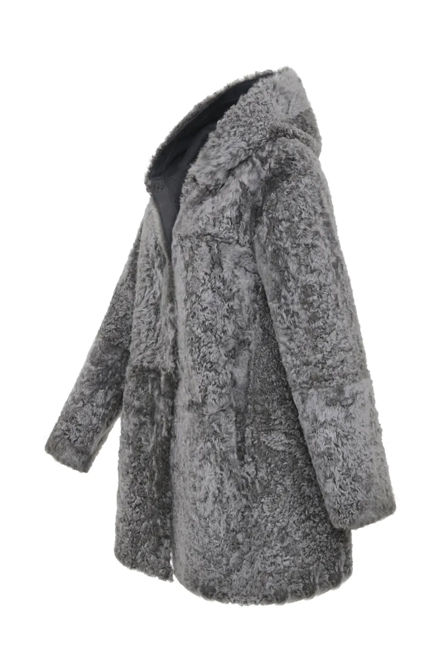 Lambskin Coat with Hood - Olivera