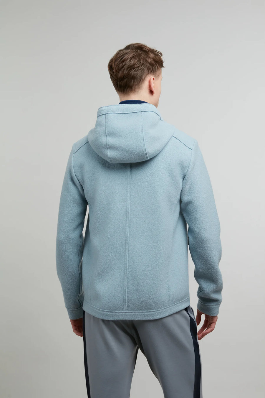 Veste à capuche en laine bouillie - Kian