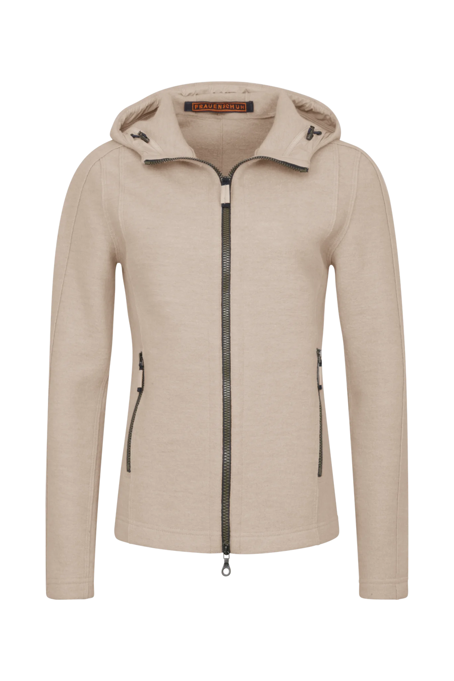 Boiled wool jacket with hood - Rania