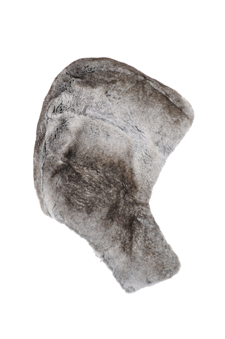 Rexkanin Loden Kapuze mit Rexkaninchenfell, Außenseite aus strapazierfähigem Loden, Innen- und Außenseite mit weichem Rexkaninchenfell, wendbar tragbar. Mit Knöpfen zum Anbringen an Jacken, luxuriöse Optik und außergewöhnlich wärmend. Hochwertige Materialien für optimalen Komfort und zuverlässigen Schutz vor den Elementen. In der Farbe Grau (Farbe: grau)