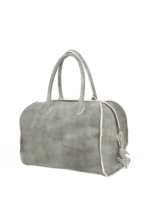 Shopper HamptonM-EL aus weichem ECO-Ziegenleder, innen mit Baumwolle gefüttert, offenkantige Nahtverarbeitung, Innentasche mit Knopfverschluss, zwei Trageriemen, Metallzipper, Boden innen mit Canvas verstärkt, außen mit Baumwoll-Cotton gefüttert, Frauenschuh Logo-Label am Außenzipper. Groß genug für Laptop und Alltagsgegenstände, extra Innenfach mit Knopf für Schlüssel oder Handy, Trageriemen hand- oder schultertragbar. In der Farbe Elefantgrau (Farbe: elefant)