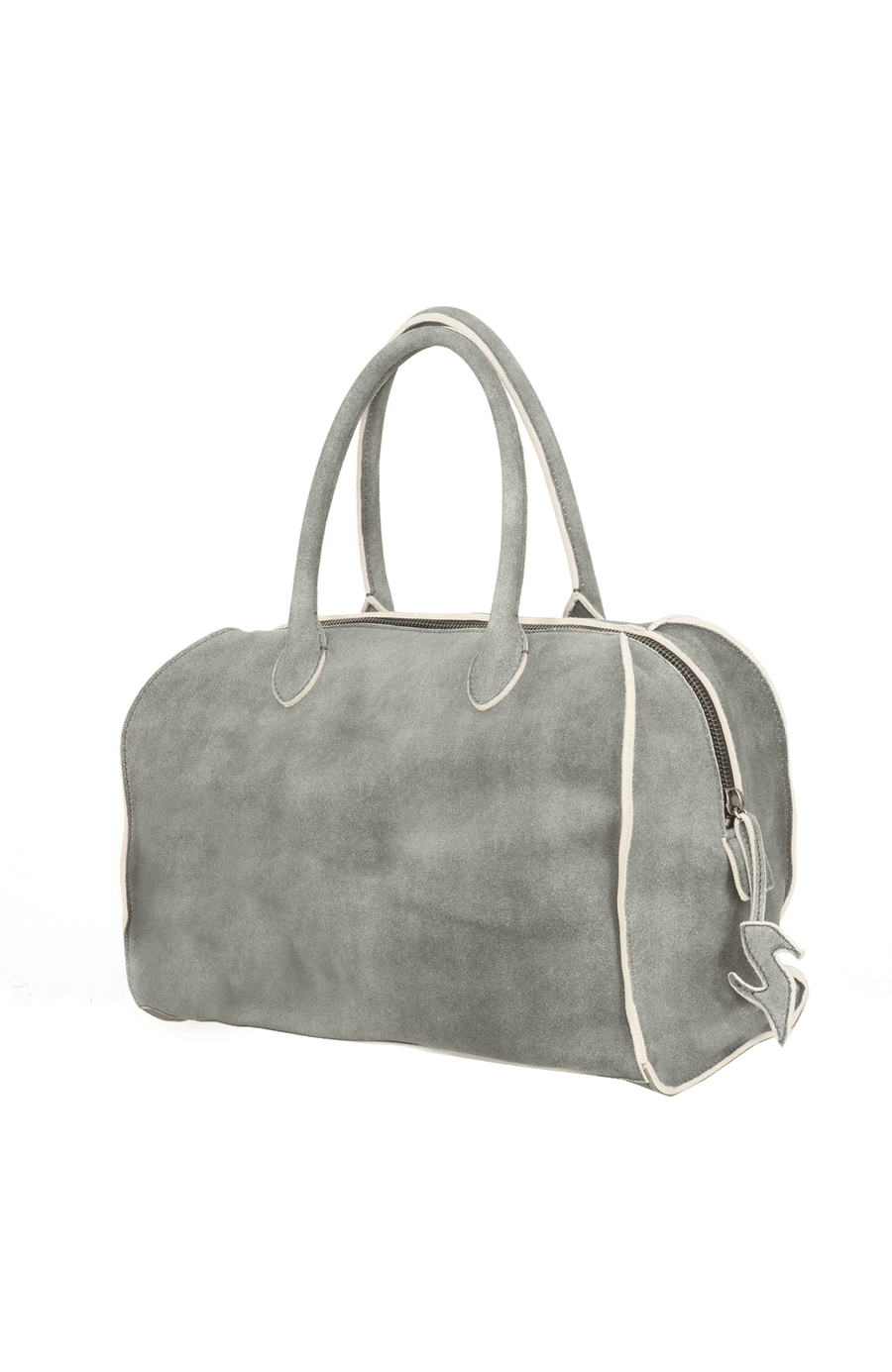 Shopper HamptonM-EL aus weichem ECO-Ziegenleder, innen mit Baumwolle gefüttert, offenkantige Nahtverarbeitung, Innentasche mit Knopfverschluss, zwei Trageriemen, Metallzipper, Boden innen mit Canvas verstärkt, außen mit Baumwoll-Cotton gefüttert, Frauenschuh Logo-Label am Außenzipper. Groß genug für Laptop und Alltagsgegenstände, extra Innenfach mit Knopf für Schlüssel oder Handy, Trageriemen hand- oder schultertragbar. In der Farbe Elefantgrau (Farbe: elefant)