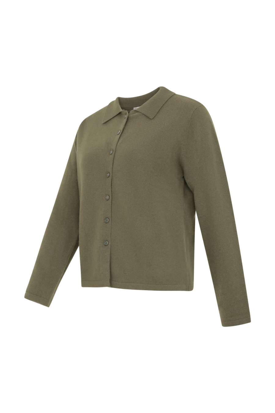 Knitted Cardigan with Button Placket