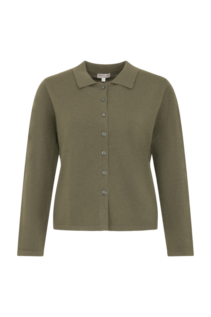 Knitted Cardigan with Button Placket