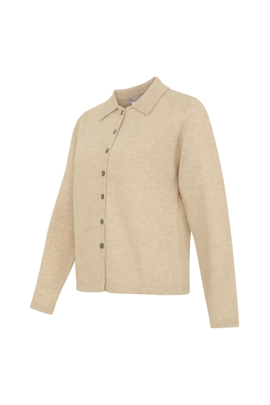 Knitted Cardigan with Button Placket