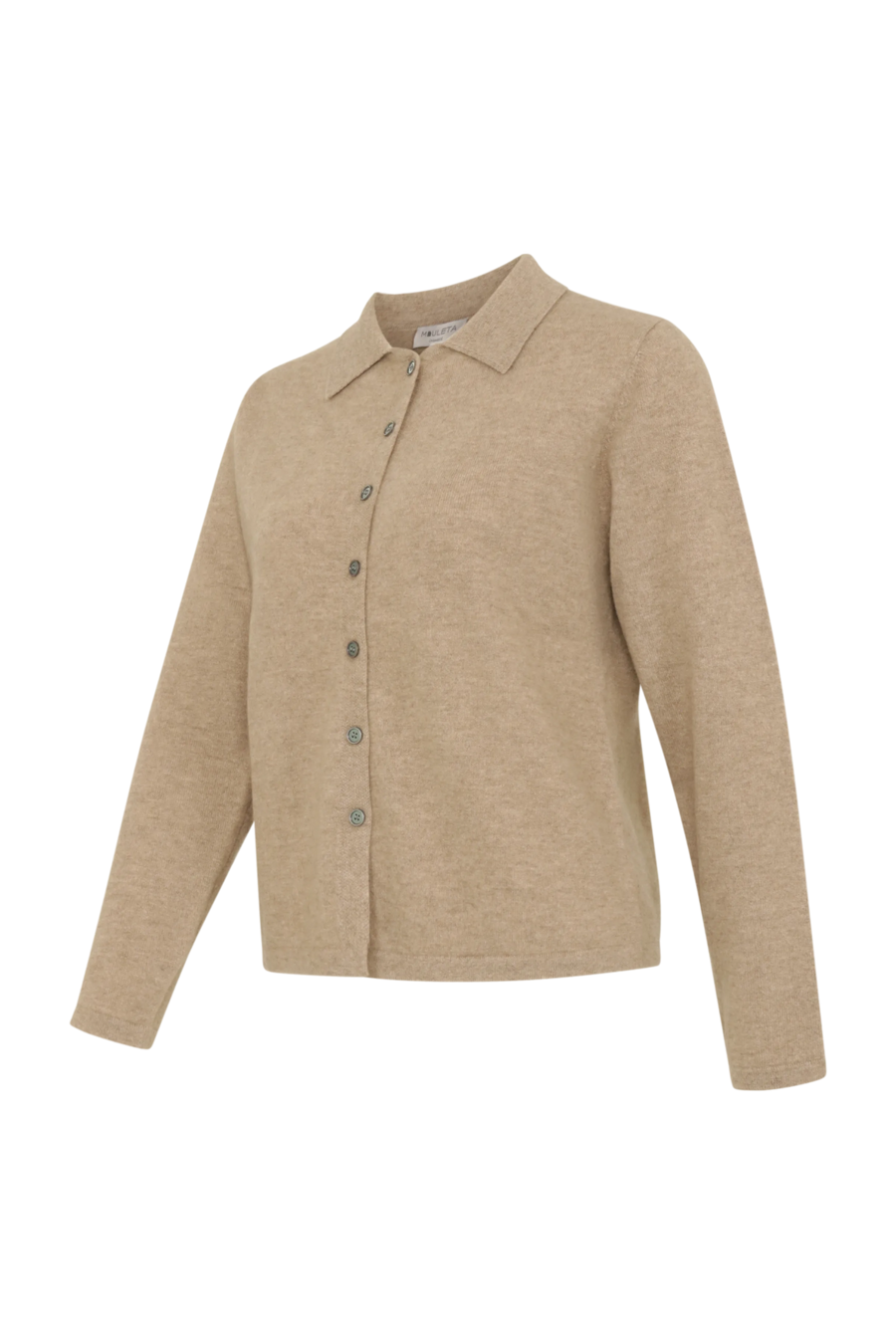 Knitted Cardigan with Button Placket