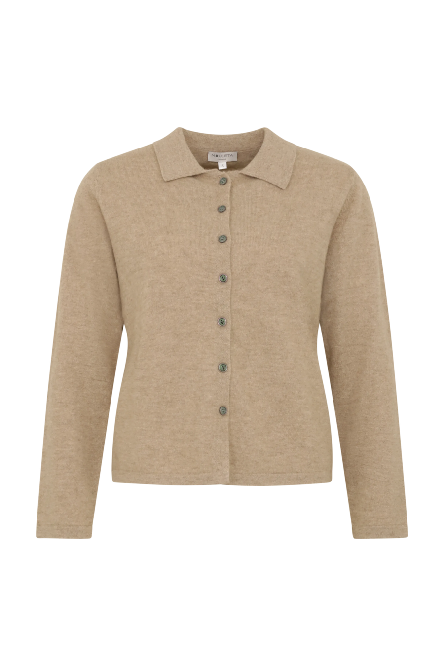 Knitted Cardigan with Button Placket