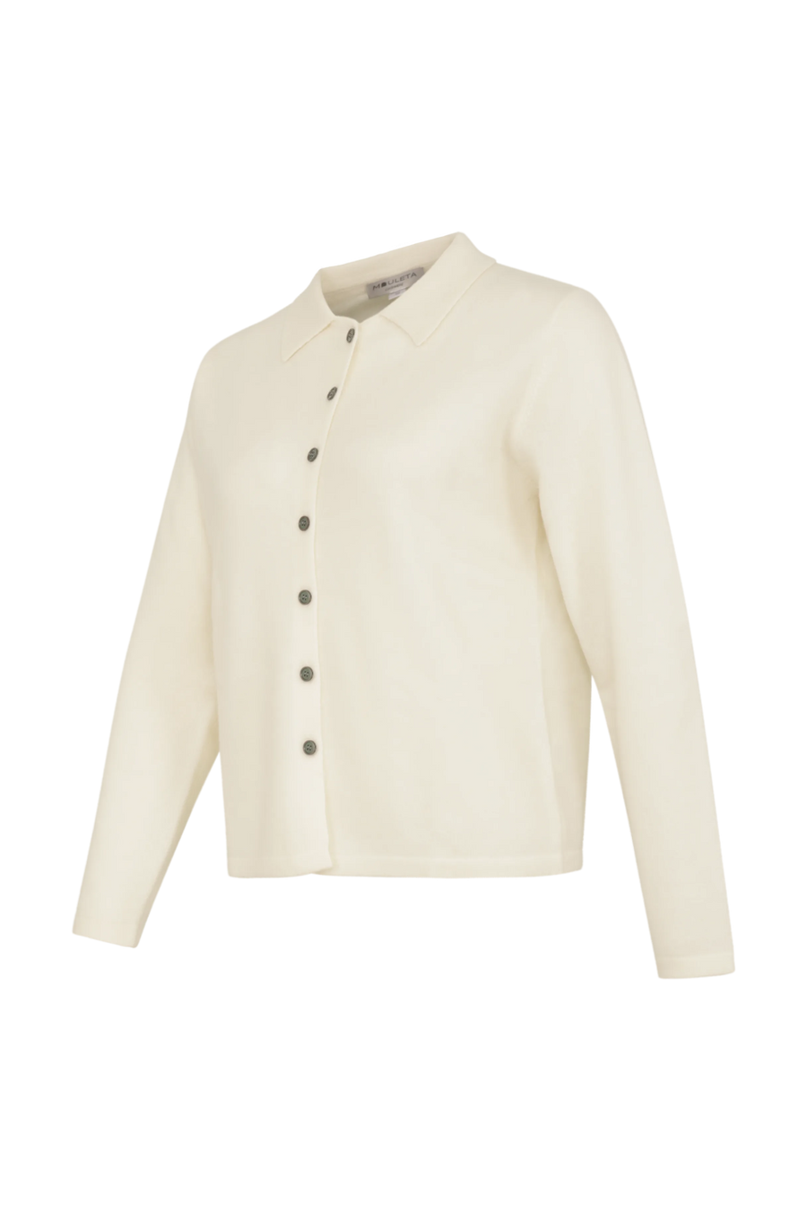 Knitted Cardigan with Button Placket