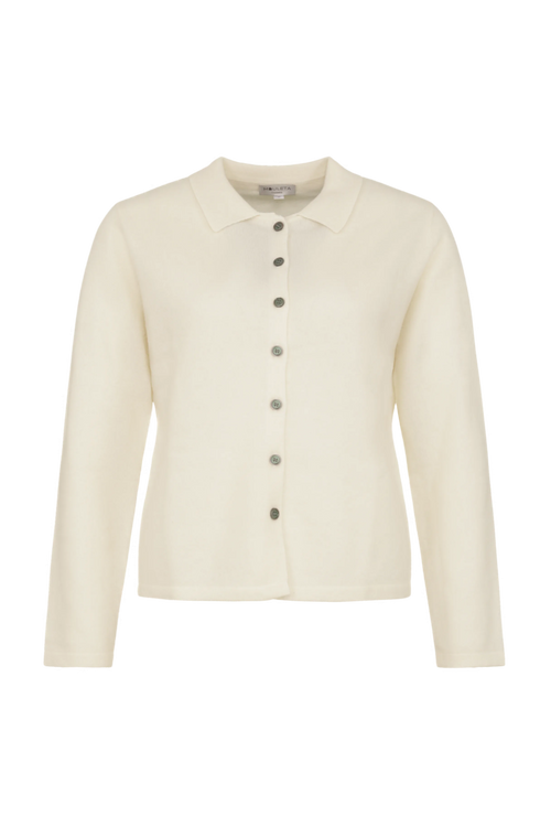 Knitted Cardigan with Button Placket