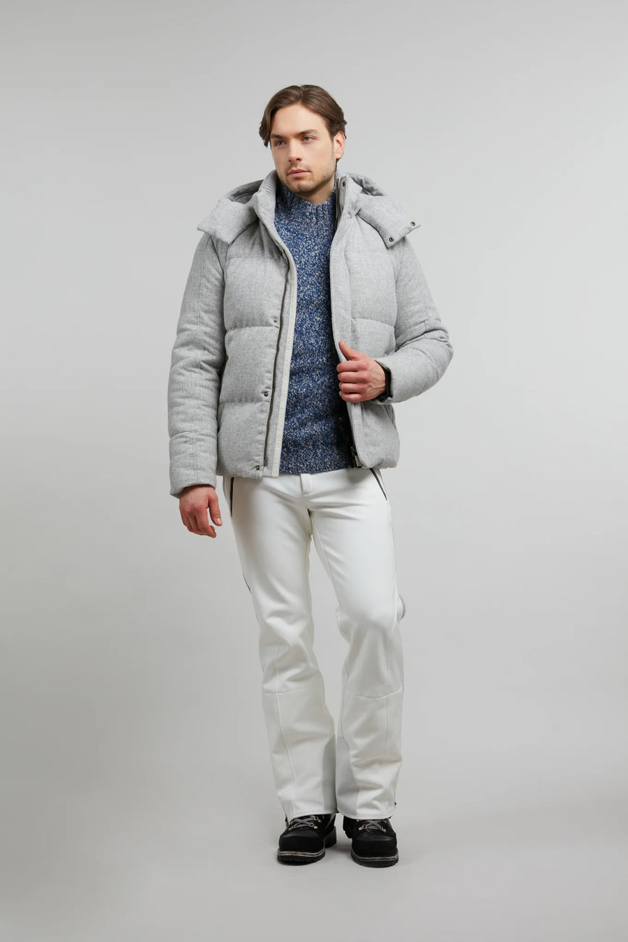 Winterjacke aus Loden- Teddy-L