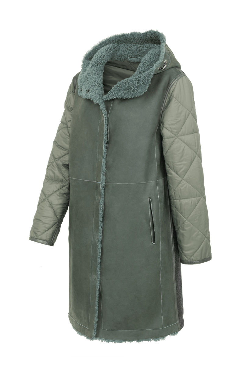 Hooded Coat - MaditaMulti-LOC