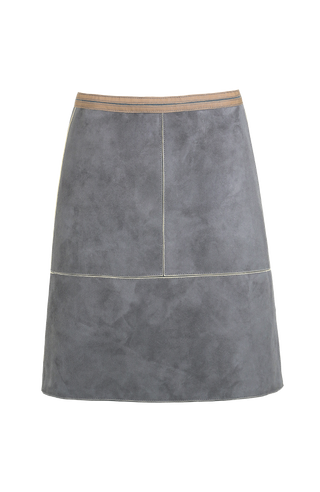 LisiMidi Leather skirt with a pattern 