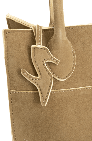 PatchworkBag-SAG - Leather handbag with a pattern